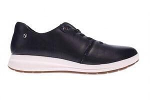 NEW REVERE women's crete leather sneaker in onyx